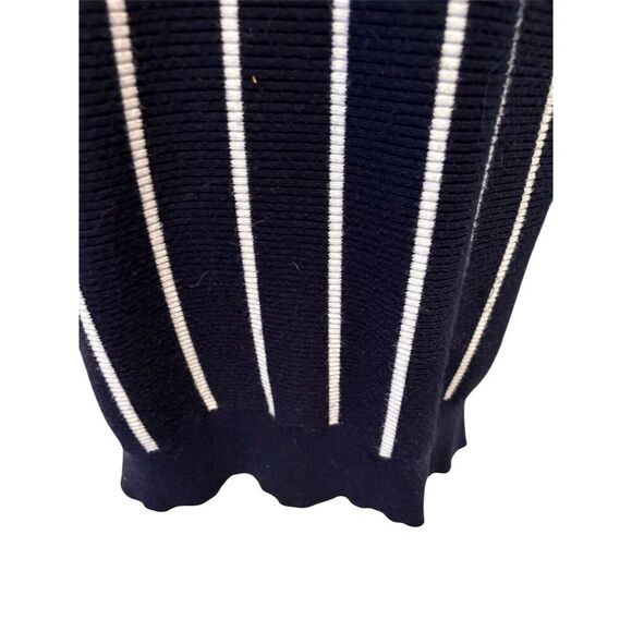 Philosophy Women's 2XL Navy & Cream Striped Dolman Sleeve Sweater - Picture 3 of 9